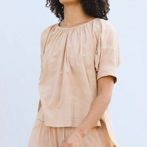 Seek Collective Top Tanya Cotton  Ladder Sleeve XS Women’s Relaxed Lagenlook